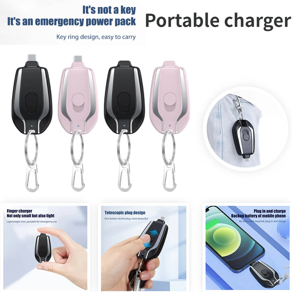 Mini Power Bank Chaveiro