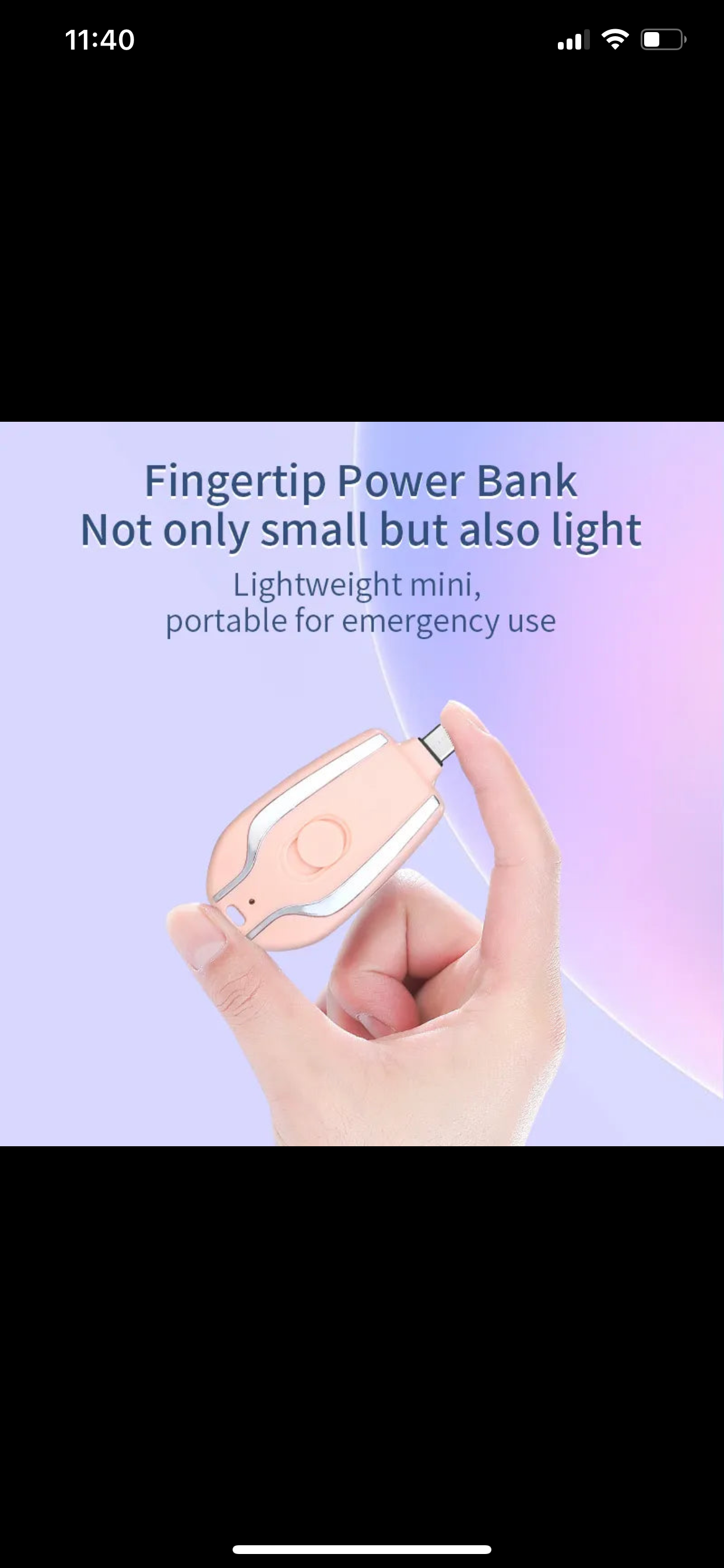 Mini Power Bank Chaveiro