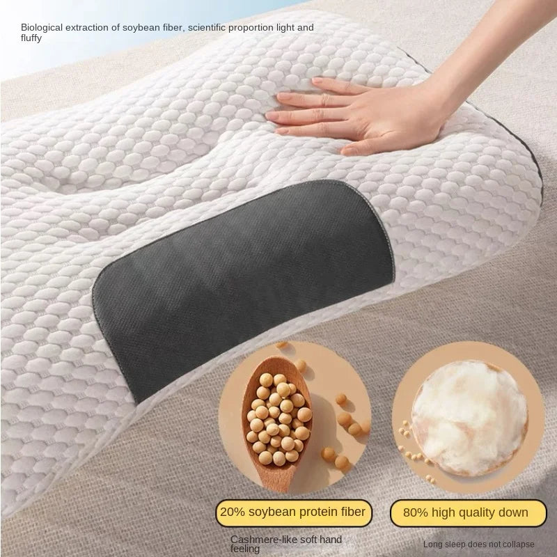 Almofada de pescoço super ergonômica para dormir